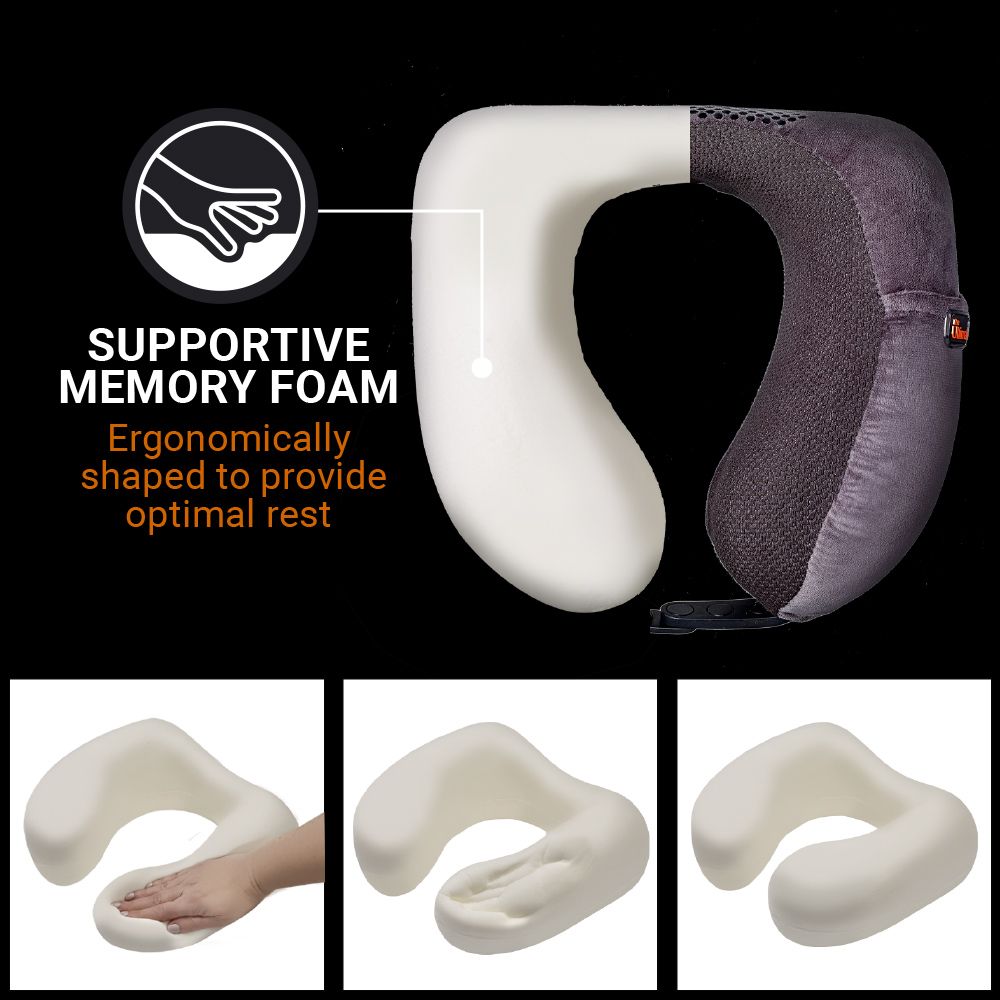 Go Travel Ultimate 3.0 Travel Pillow (Dark Grey) , , 489.301_f