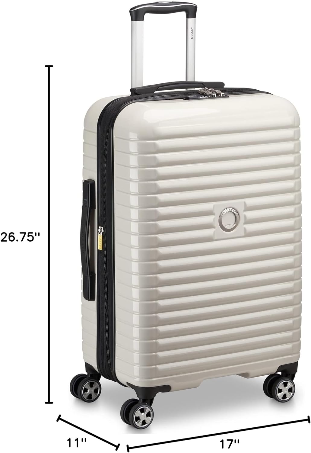 Delsey Cruise 3.0 Medium Checked Expandable Spinner , , 718Y0HgPoML._AC_SL1500