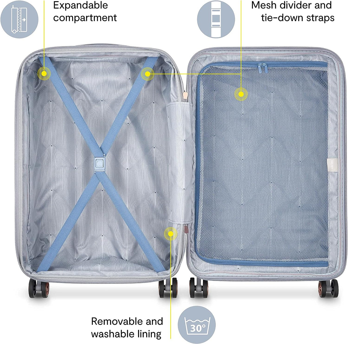 Delsey Cruise 3.0 Medium Checked Expandable Spinner , , 91nwHnRNzkL._AC_SL1500