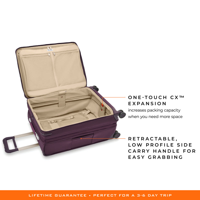 Briggs & Riley Baseline Limited Edition Medium Expandable Spinner - Plum , , BLU126CXSP-644_1