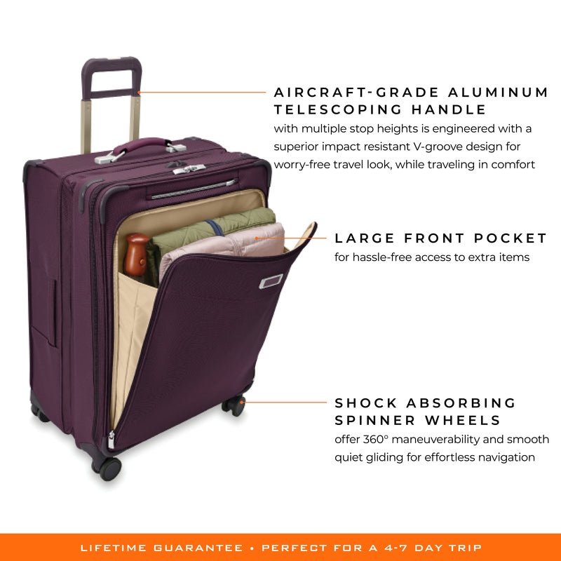 Briggs & Riley Baseline Limited Edition Large Expandable Spinner - Plum , , BLU129CXSP-642_1
