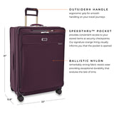 Briggs & Riley Baseline Limited Edition Extra Large Expandable Spinner - Plum , , BLU131CXSP-64_1