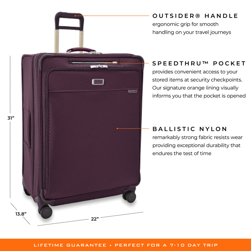 Briggs & Riley Baseline Limited Edition Extra Large Expandable Spinner - Plum , , BLU131CXSP-64_2