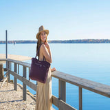 Briggs & Riley Baseline Limited Edition Traveler Tote - Plum , , BR_BlinePlum_lifestyle_BL255_1182