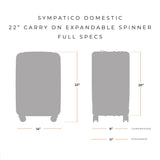 Briggs & Riley Sympatico Domestic 22" Carry-On Expandable Spinner , , SU222CXSP-46