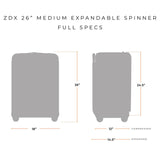 Briggs & Riley ZDX Medium Expandable Spinner , , ZXU126SPX-45