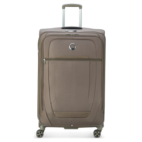 Delsey Helium DLX Large Checked Expandable Spinner , Mocha , delsey-helium-dlx-40239783006-01