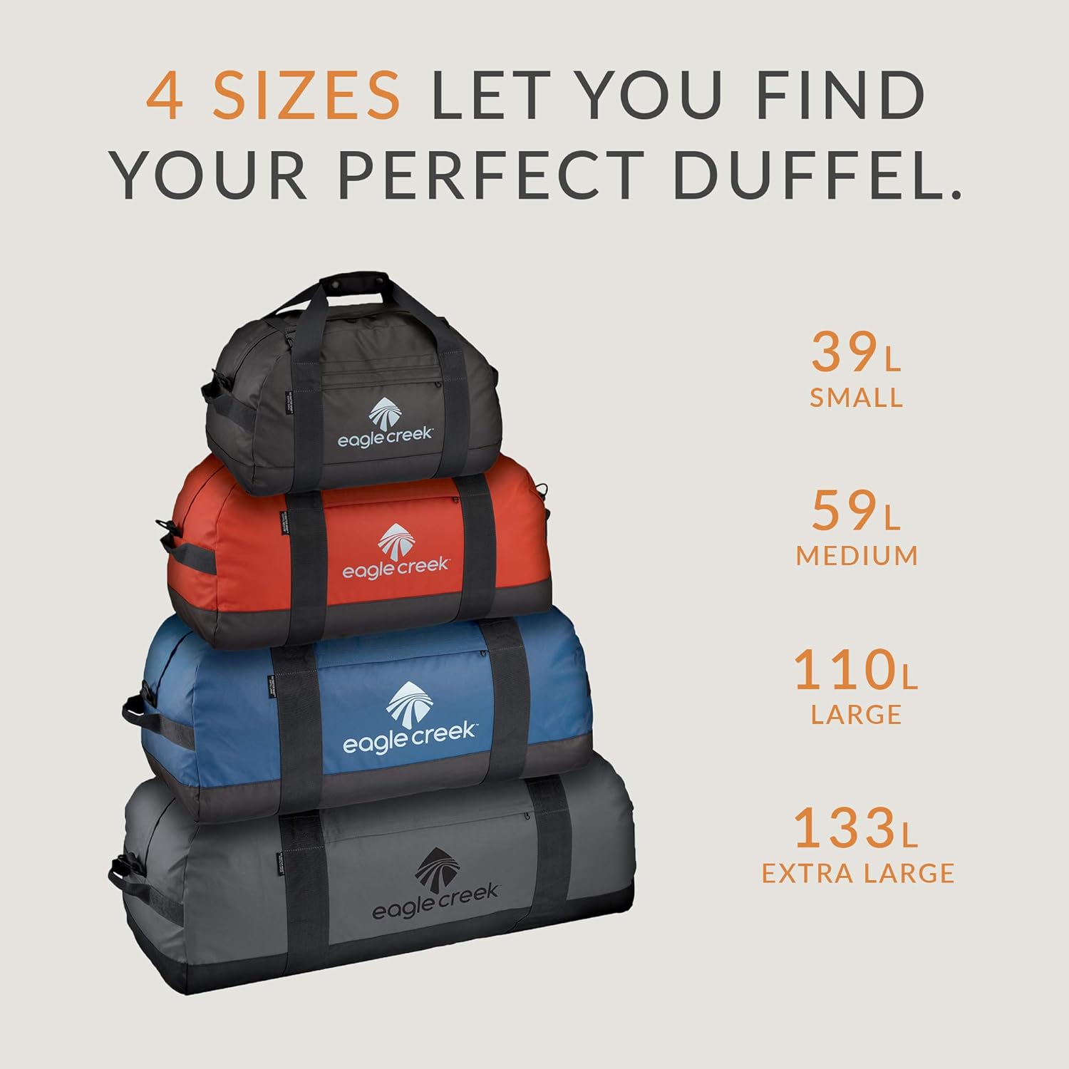 THE NORTH FACE - 未使用品】EAGLE CREEK No Matter What DUFFEL L Eagle Creek No Matter What Duffel, Small - 39 L – Deluxe