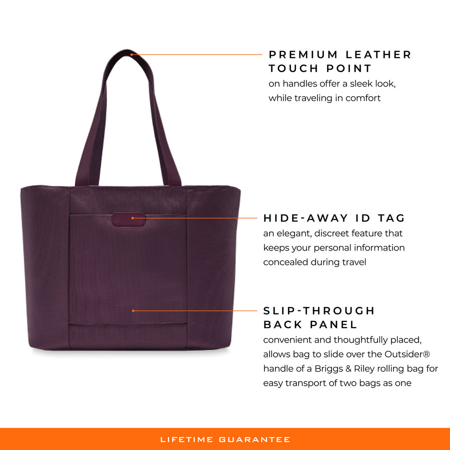 Briggs & Riley Baseline Limited Edition Traveler Tote - Plum , , BL255-643