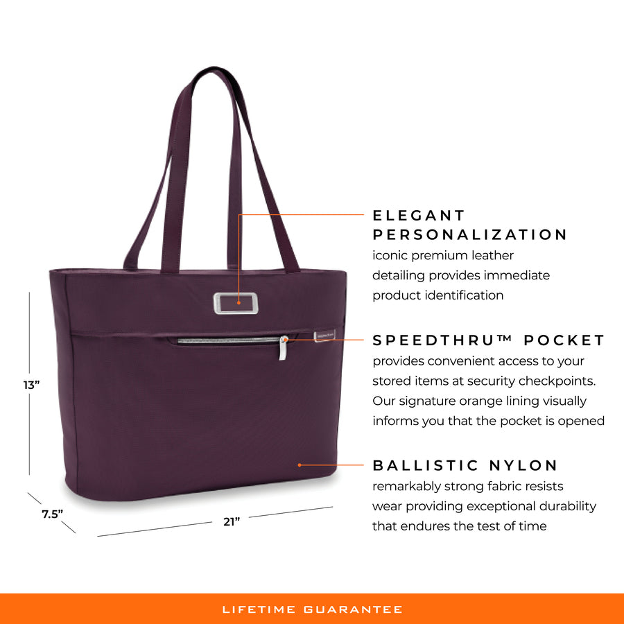 Briggs & Riley Baseline Limited Edition Traveler Tote - Plum , , BL255-64_1