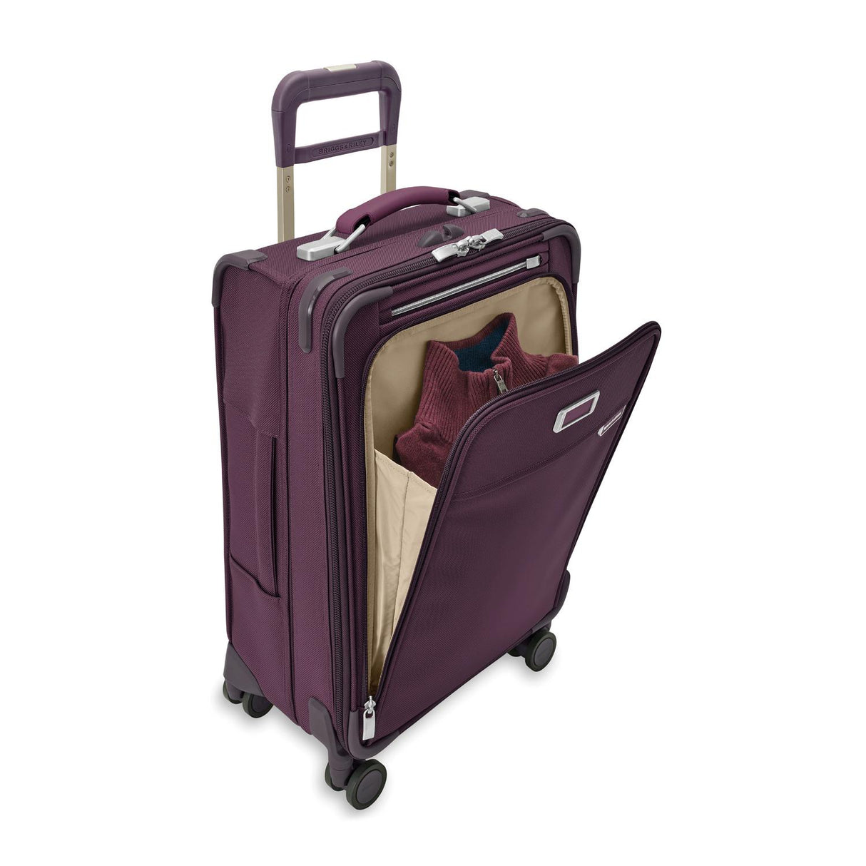 Briggs & Riley Baseline Essential 22" Carry-On Expandable Spinner , , BLU122CXSP-64fp2_1_22141834-a912-4fae-b4c8-28ef62f3372b