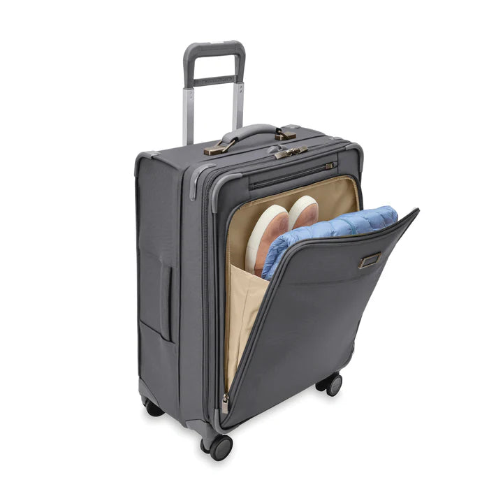 Briggs and Riley Baseline BLU126CXSP Medium Expandable Spinner Steel Gray