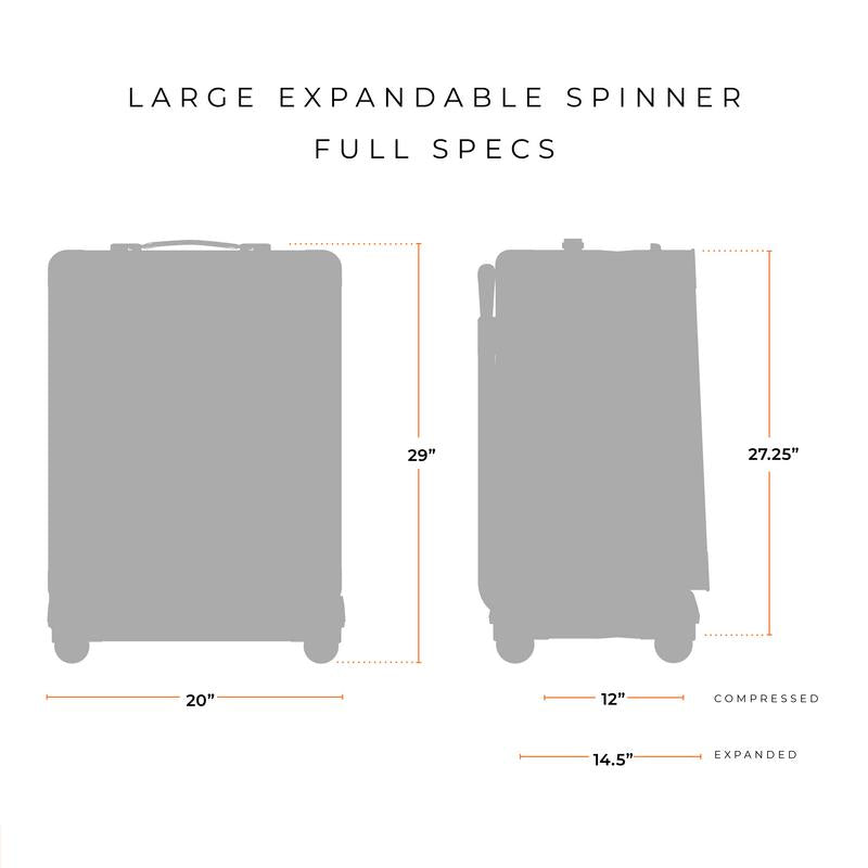 Briggs & Riley Baseline Large Expandable Spinner , , BLU129CXSP-DIMS_1