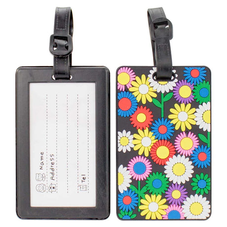 Colorful Luggage ID Tags – Set of 2 (Flower Garden) , , TLCSPP-a_jpg