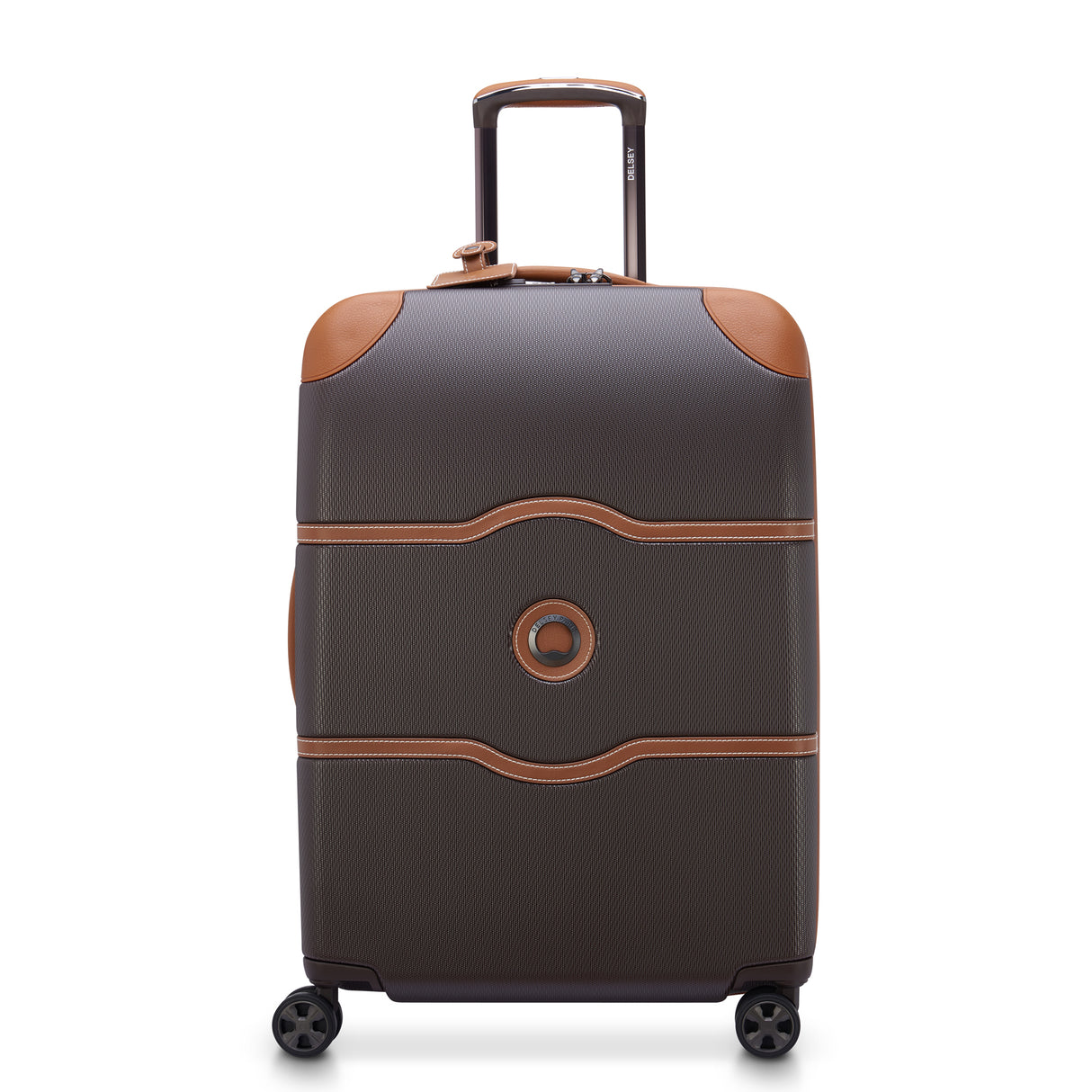 Delsey Chatelet Air 2.0 Medium Checked Spinner , Brown , delsey-chatelet-air-2.0-40167681006-01