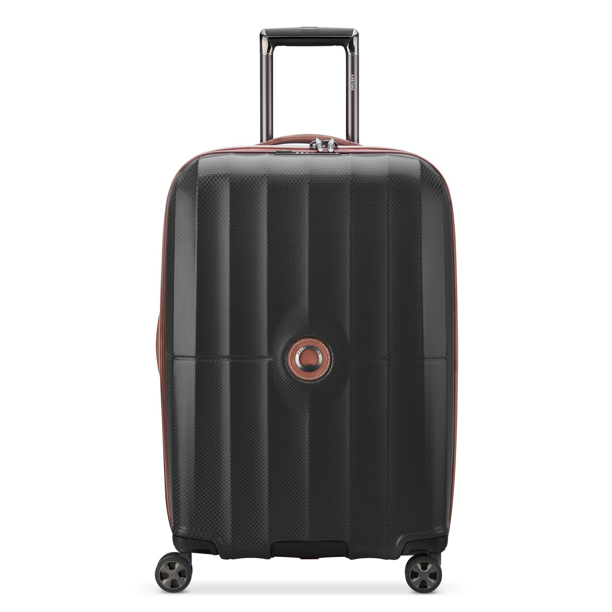 Delsey St Tropez Medium Checked Expandable Spinner , Black , delsey-st-tropez-40208782000-01_1800x1800_36d160b0-f55f-4235-8735-edddf8e35542