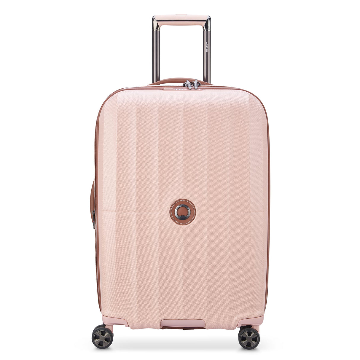 Delsey St Tropez Medium Checked Expandable Spinner , Pink , delsey-st-tropez-40208782019-01_1800x1800_92dbd443-c16d-455b-a35c-9a5c9896e641