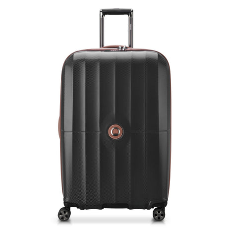 Delsey St Tropez Large Checked Expandable Spinner , Black , delsey-st-tropez-40208783000-01_1800x1800_95d8eb1c-b6a3-494e-ab80-16ca70e216b8