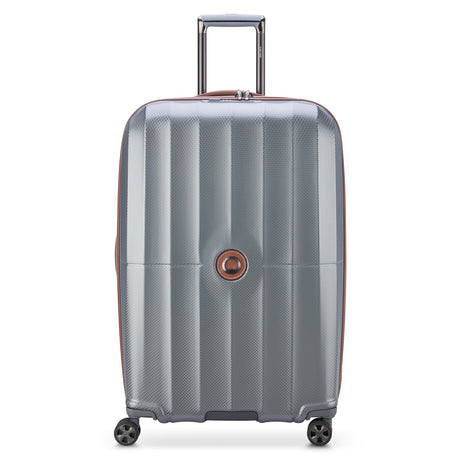 Delsey St Tropez Large Checked Expandable Spinner , Platinum , delsey-st-tropez-40208783011-01_1800x1800_3ebfb436-a41d-4cdc-8c25-398ddc6f857e
