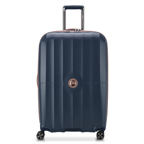 Delsey St Tropez Large Checked Expandable Spinner , Navy , usa-st-tropez-40208783002-01_1800x1800_c9d05123-398f-4759-b61b-27962a3a6a97